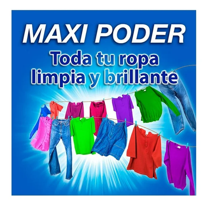 Detergente en polvo 123 maxi poder 800g